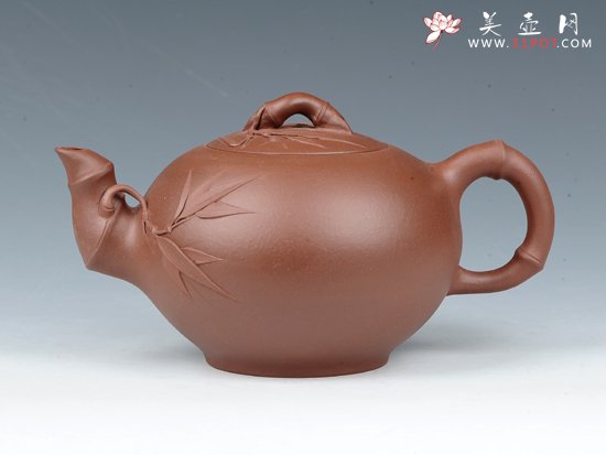 紫砂壶图片：竹节一粒珠 - 宜兴紫砂壶网