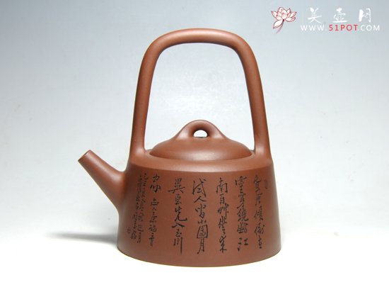 紫砂壶图片：曼生提梁 - 宜兴紫砂壶网