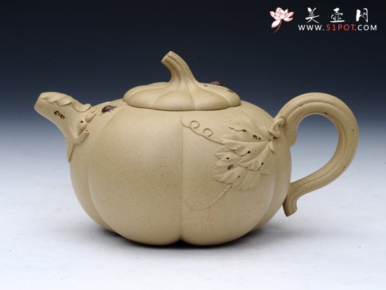 紫砂壶图片：瓢虫瓜趣 - 宜兴紫砂壶网