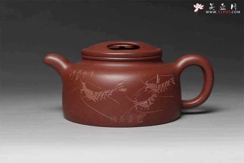 紫砂壶图片：牛盖莲子 - 宜兴紫砂壶网