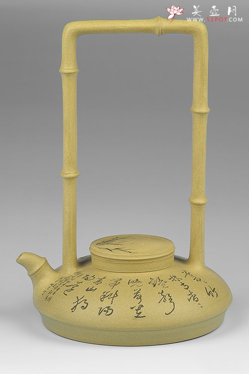 紫砂壶图片：八节提梁壶 - 宜兴紫砂壶网