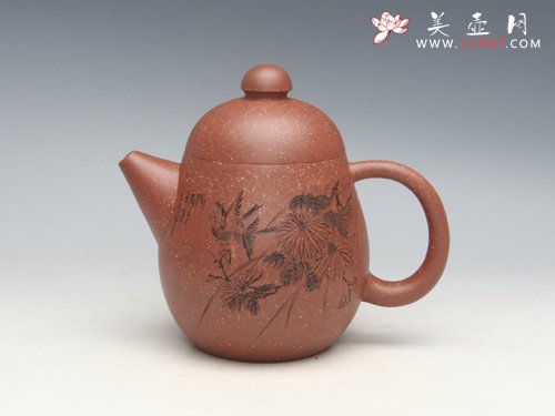 紫砂壶图片： 龙蛋壶 泥料： ... - 宜兴紫砂壶网