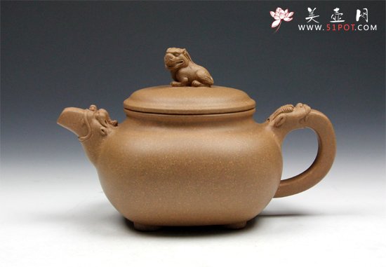 紫砂壶图片：【祥瑞壶】370cc 本山原矿老段泥 - 宜兴紫砂壶网