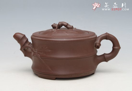 紫砂壶图片：竹鼓400CC - 宜兴紫砂壶网