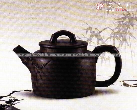 紫砂壶图片：竹韵 - 宜兴紫砂壶网