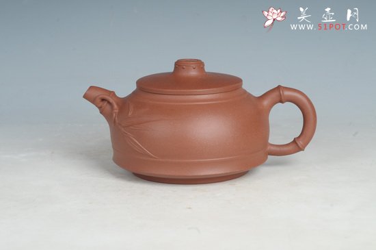 紫砂壶图片：圆竹 (1) - 宜兴紫砂壶网