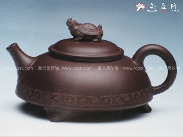 紫砂壶图片：神鼋壶 - 宜兴紫砂壶网