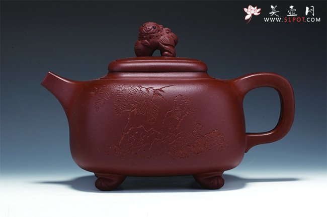 紫砂壶图片：四方宝鼎 - 宜兴紫砂壶网