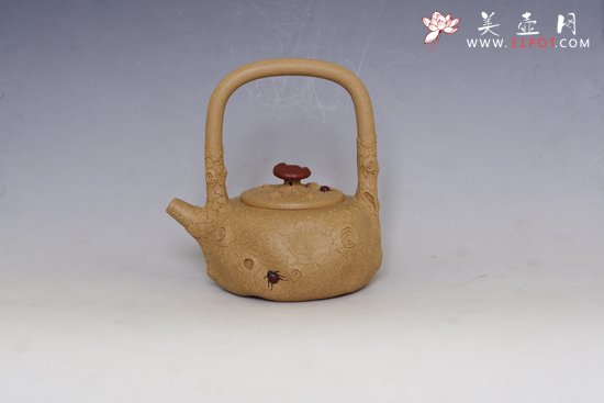 紫砂壶图片：供春提梁 - 宜兴紫砂壶网