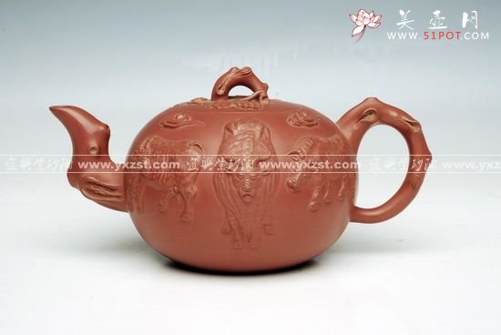 紫砂壶图片：五牛祥瑞 - 宜兴紫砂壶网
