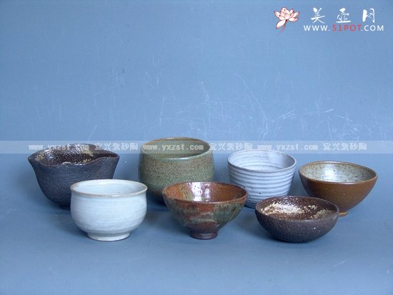 紫砂壶图片：手拉坯茶盅 - 宜兴紫砂壶网