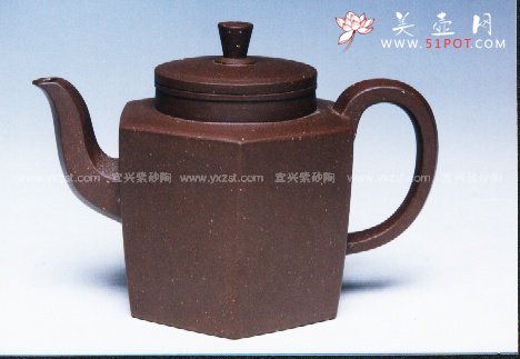 紫砂壶图片：大彬六方 - 宜兴紫砂壶网