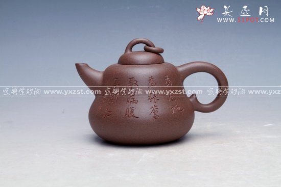 紫砂壶图片：曼生葫芦壶 - 宜兴紫砂壶网