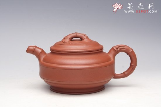 紫砂壶图片：双线竹鼓1 - 宜兴紫砂壶网