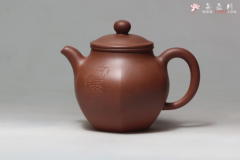 紫砂壶图片：六方圆口 - 宜兴紫砂壶网