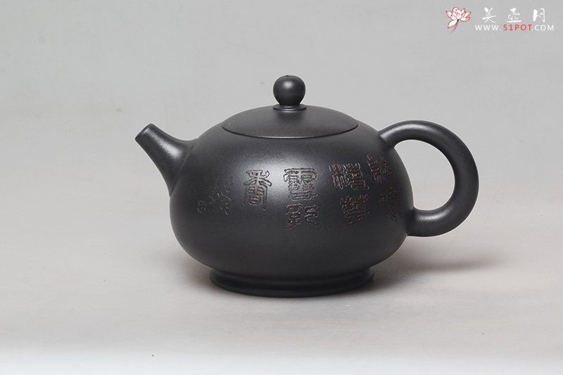 紫砂壶图片：双线倒把 - 宜兴紫砂壶网