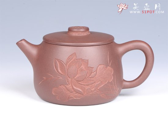 紫砂壶图片：- 浮雕汉瓦 - - 宜兴紫砂壶网