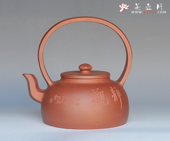 紫砂壶图片：大彬提梁 - 宜兴紫砂壶网