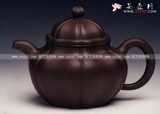 紫砂壶图片：葵掇球壶 - 宜兴紫砂壶网