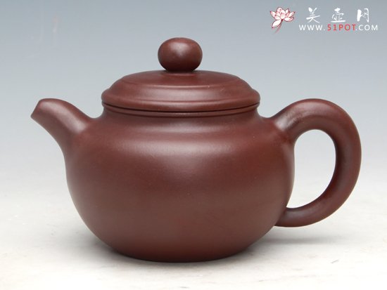 紫砂壶图片：汉韵（紫泥）400ML - 宜兴紫砂壶网