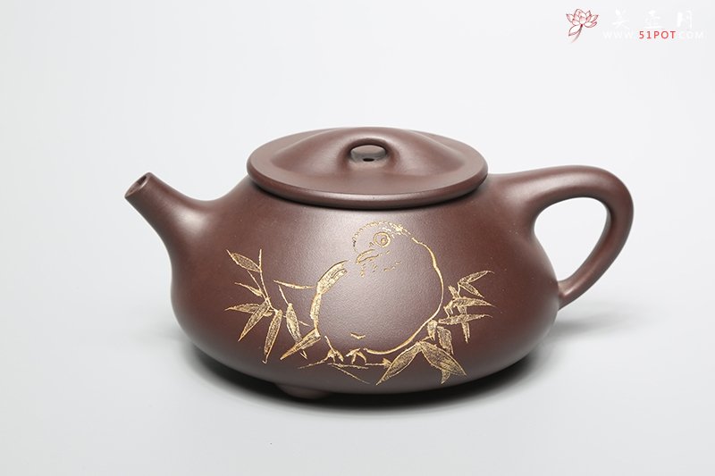 紫砂壶图片：石瓢（徐勇良刻绘） - 宜兴紫砂壶网