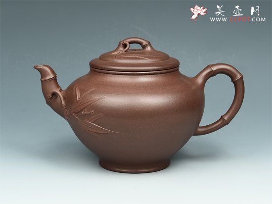 紫砂壶图片：竹节报春壶 - 宜兴紫砂壶网