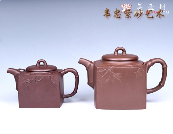 紫砂壶图片：方竹 - 宜兴紫砂壶网