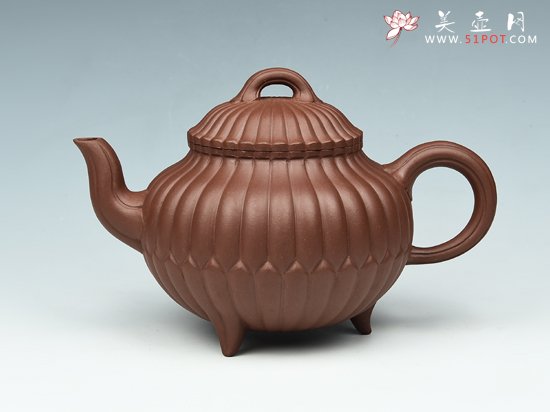 紫砂壶图片：锦文莲子 - 宜兴紫砂壶网