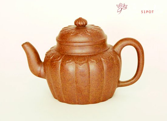 紫砂壶图片：黄金菊340cc - 宜兴紫砂壶网