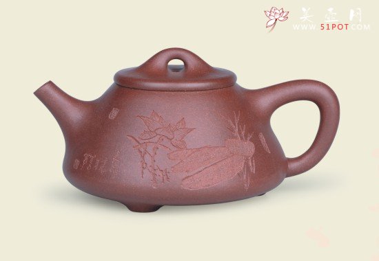 紫砂壶图片：子冶石瓢 - 宜兴紫砂壶网