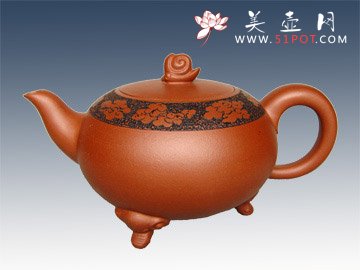 紫砂壶图片：祥云壶 - 宜兴紫砂壶网