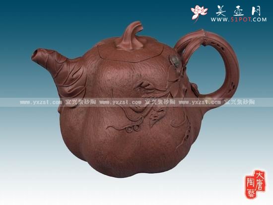 紫砂壶图片：金叶南瓜 - 宜兴紫砂壶网