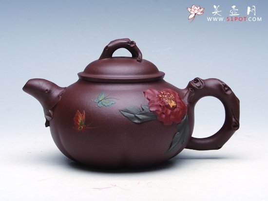 紫砂壶图片：小国色天香 - 宜兴紫砂壶网