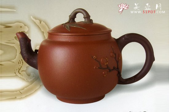 紫砂壶图片：松竹梅 - 宜兴紫砂壶网