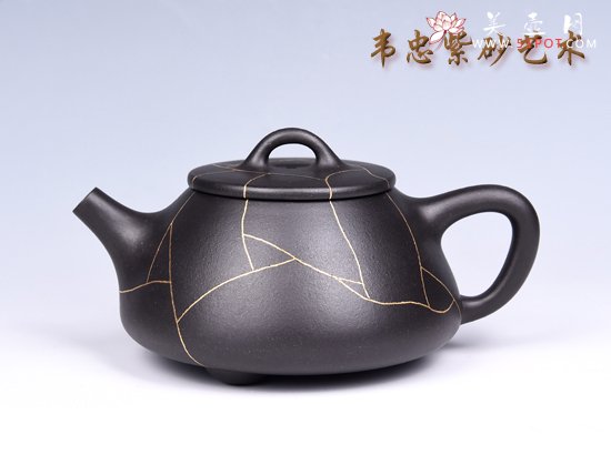 紫砂壶图片：金丝石瓢 - 宜兴紫砂壶网