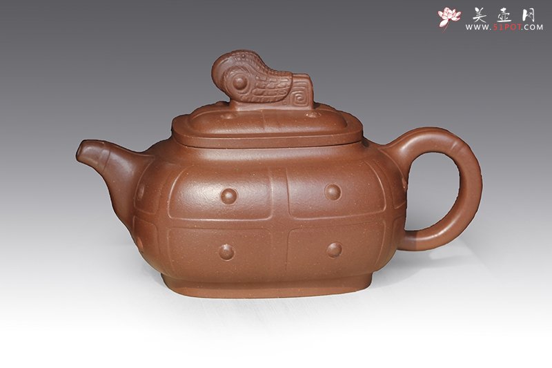 紫砂壶图片：盔甲壶 - 宜兴紫砂壶网