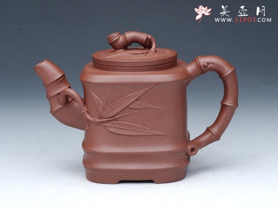 紫砂壶图片：竹节壶 - 宜兴紫砂壶网