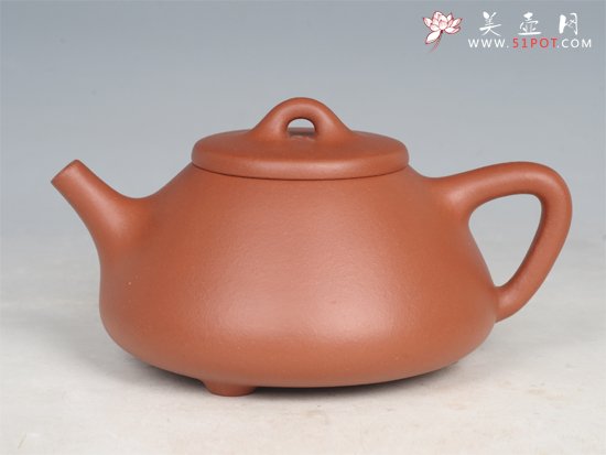 紫砂壶图片：小红泥石瓢 - 宜兴紫砂壶网