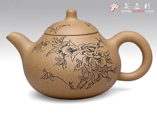 紫砂壶图片：玉乳  泥料：段砂  容量：300CC - 宜兴紫砂壶网