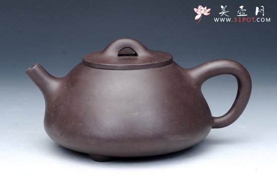 紫砂壶图片：石瓢壶 老紫泥 - 宜兴紫砂壶网