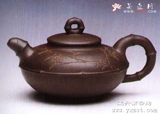 紫砂壶图片：竹韵壶 - 宜兴紫砂壶网
