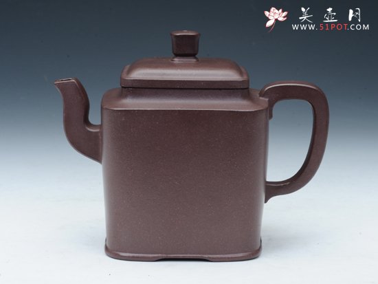 紫砂壶图片：四方玉琮 - 宜兴紫砂壶网