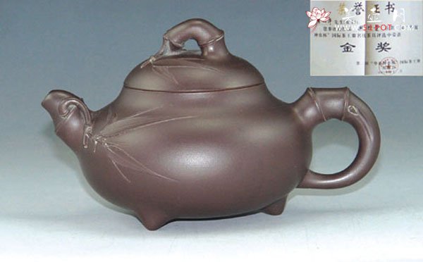 紫砂壶图片：乳竹壶 - 宜兴紫砂壶网