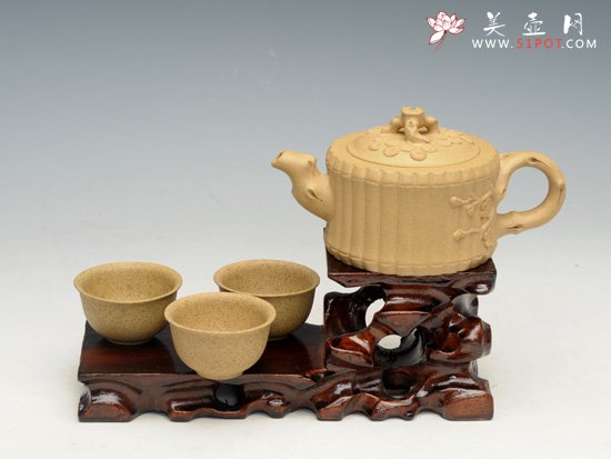 紫砂壶图片：松竹梅 - 宜兴紫砂壶网