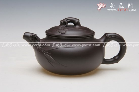 紫砂壶图片：仿古竹 - 宜兴紫砂壶网