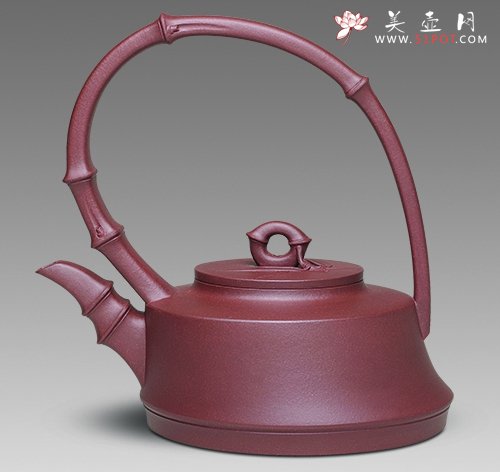 紫砂壶图片：成竹提梁 - 宜兴紫砂壶网
