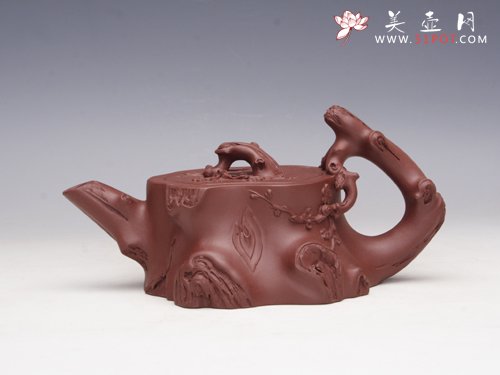 紫砂壶图片：矮梅桩壶（周鹏甲 ... - 宜兴紫砂壶网