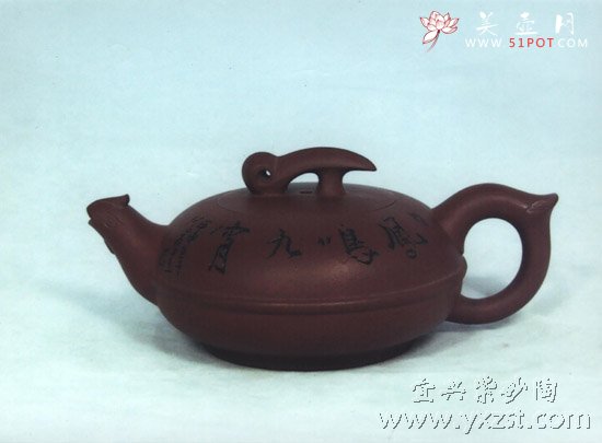 紫砂壶图片：祥凤壶 - 宜兴紫砂壶网