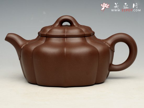 紫砂壶图片：菱花八瓣 - 宜兴紫砂壶网