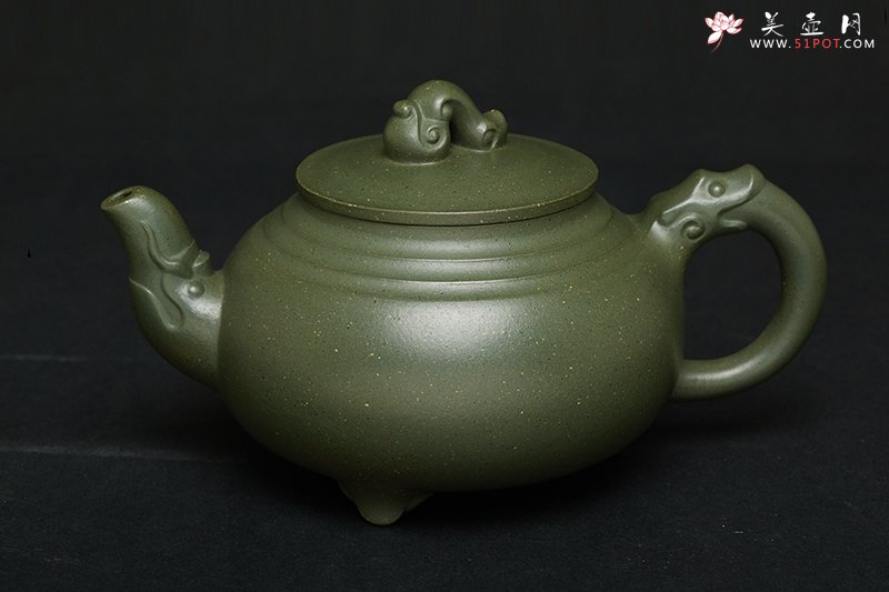 紫砂壶图片：小双龙如意 - 宜兴紫砂壶网